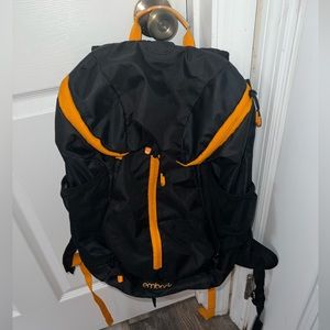 Embark full size Jartop Elite Backpack with orange trim.